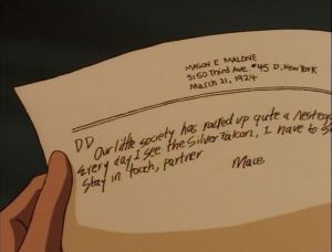 The most realistic depiction of handwriting we've ever had on this show.